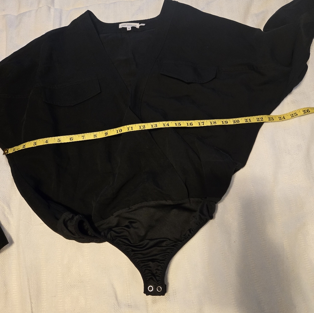 Good American Women's Utility Wrap Bodysuit Size Color Black - Picture 6 of 9